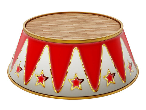 Circus arena stand isolated on transparent background. 3D illustration