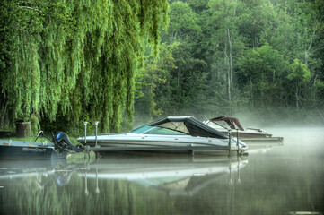 boat on the lake