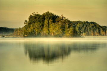 morning mist on the lake