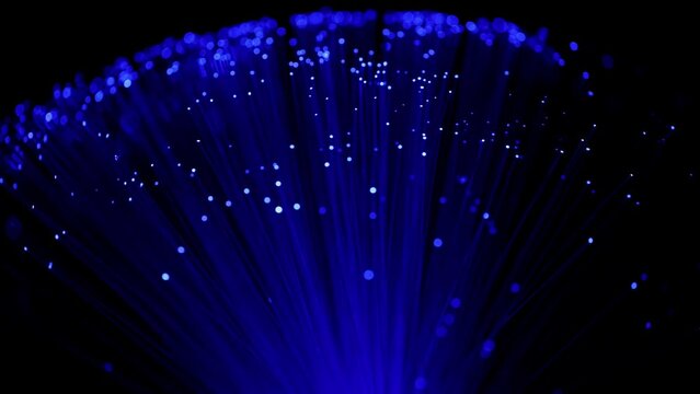Science or technology background made of fiber optics.