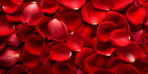 Red rose petals background, valentines day, romantic