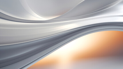 Flowing fabric waves in a soft gradient. Silken waves with a gentle color shift. Abstract background with elegant drapery of abstract fabric design.