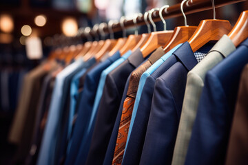 Fototapeta premium clothes on hangers