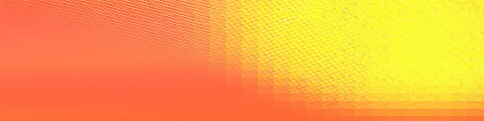Orange, yellow horizontal background. Empty panorama gradient  backdrop illustration with copy space, usable for social media, story, banner, poster, Ads, events, party, and various design works
