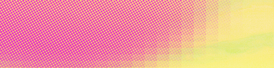 Pink and yellow mixed gradient horizontal background. Empty panorama  backdrop illustration with copy space, usable for social media, story, banner, poster, Ads, and various design works