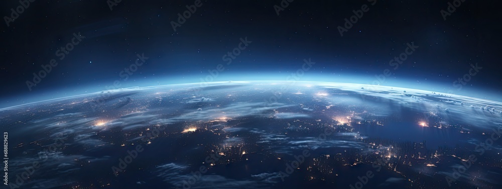 Aufkleber an image of the earth from space generative ai