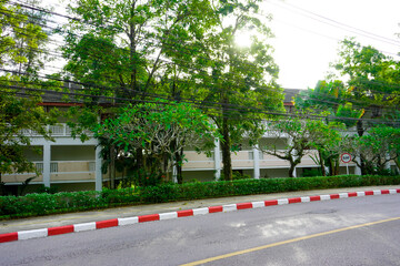 Thailand Phuket island lagoon area. nature and houses, beach and sea