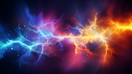 colourful electrical energy background