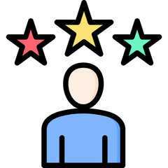 Experts Outline Color Icon