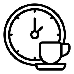 Coffee break time icon
