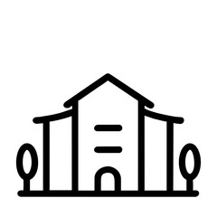 house icon isolated on white