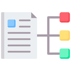 Obraz premium Diagram Flat Icon