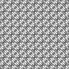  Stylish texture with figures from lines.black and white pattern for web page, textures, card, poster, fabric, textile. Monochrome graphic repeating design. Abstract background.