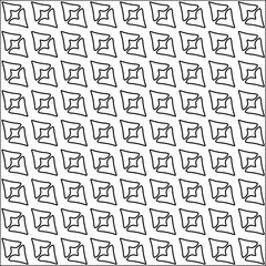 Stylish texture with figures from lines.black and white pattern for web page, textures, card, poster, fabric, textile. Monochrome graphic repeating design. Abstract background.