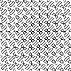 Stylish texture with figures from lines.black and white pattern for web page, textures, card, poster, fabric, textile. Monochrome graphic repeating design. Abstract background.