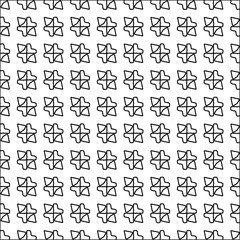 Stylish texture with figures from lines.black and white pattern for web page, textures, card, poster, fabric, textile. Monochrome graphic repeating design. Abstract background.