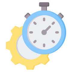 Work Time Flat Icon