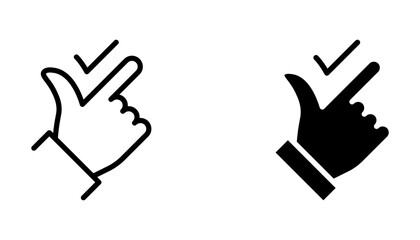 Vector isolated unusual icon. Good job. All perfectly. Well done. Great. Suit. Checked. vector illustration on white background