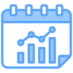 Analytics Blue Icon