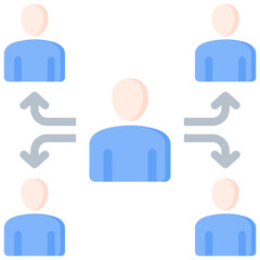 Delegation Flat Icon