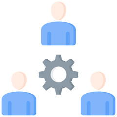 Team Management Flat Icon