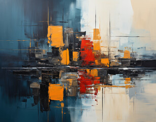 Beautiful hand painting on canvas
