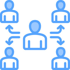 Delegation Blue Icon