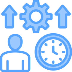 Productivity Blue Icon