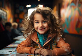 Obraz premium Little female child posing