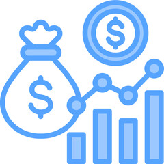 Analytics Blue Icon