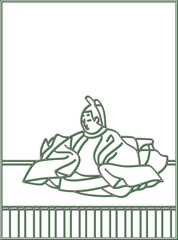 カラーシャドウ百人一首　陽成院