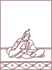 カラーシャドウ百人一首　河原左大臣