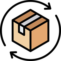 Cycle Outline Color Icon