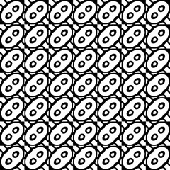 Wallpaper with Seamless repeating pattern.  Black and white pattern . Abstract background. Monochrome texture  for web page, textures, card, poster, fabric, textile.
