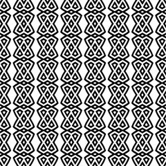 Wallpaper with Seamless repeating pattern.  Black and white pattern . Abstract background. Monochrome texture  for web page, textures, card, poster, fabric, textile.
