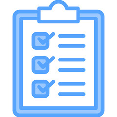 Checklist Blue Icon