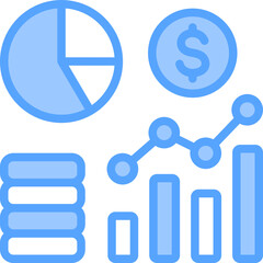 Analytics Blue Icon