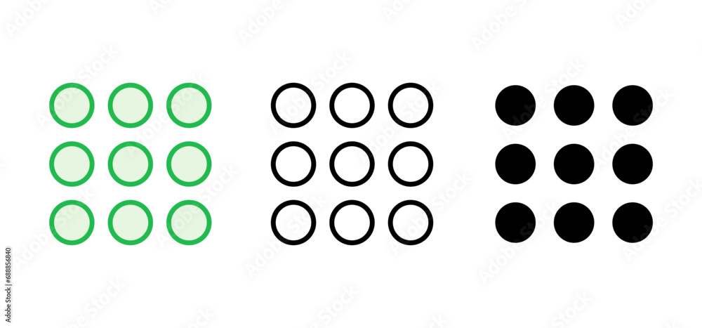 Wall mural menu icon set. web menu icon. hamburger menu symbol
