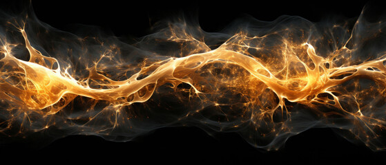 Abstract AI Neural Synapse Energy Flow