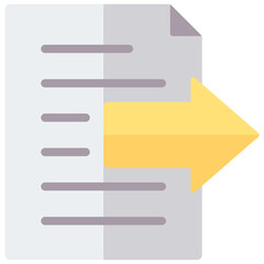 Obraz premium Export Flat Icon