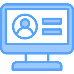 Login Blue Icon