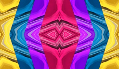 Obraz premium Digitally generated image. Gradient bright composed of extruded color textures and suitable for business, web or tecnology. Abstract backdrop illustration. NOT AI.