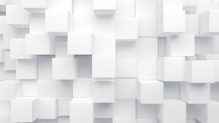 Obraz premium Background of a White Wall Covered in Cubes