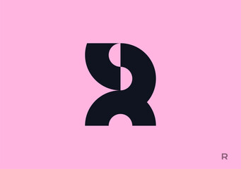 R logo, simple and bold, its circular design exudes a timeless charm with a strong impact