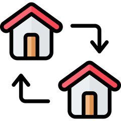 Shift Outline Color Icon