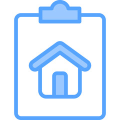 Clipboard Blue Icon