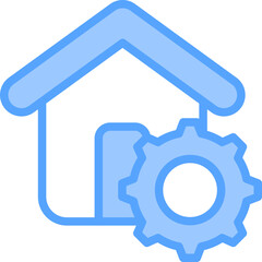 Property Management Blue Icon