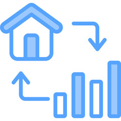 Analytics Blue Icon
