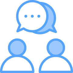 Discussion Blue Icon