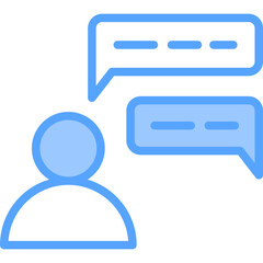 Discussion Blue Icon